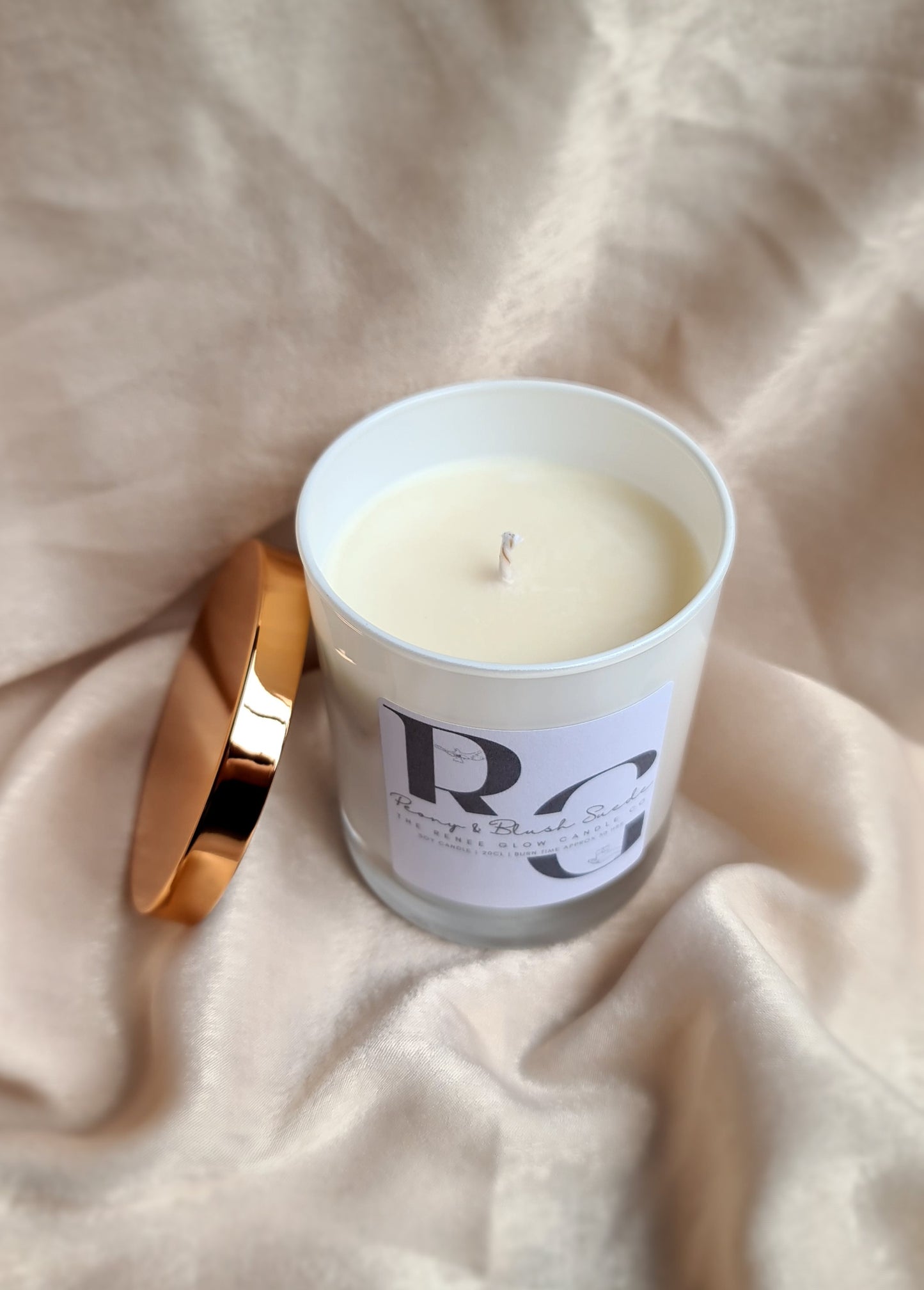 Peony & Blush Suede | Soy Candle